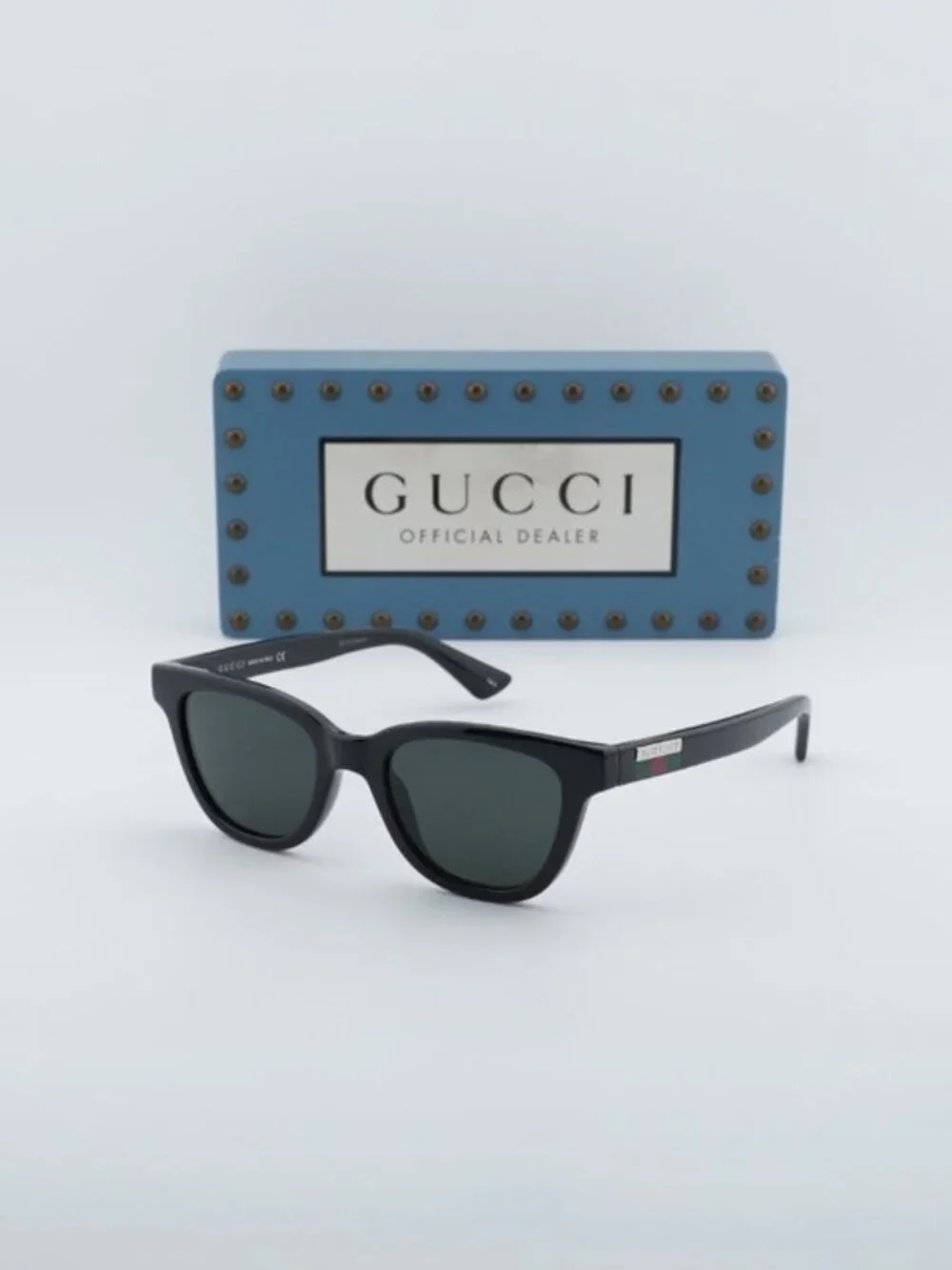 Gucci GG1116S 001 Unisex Square Sunglasses - Black  / Grey